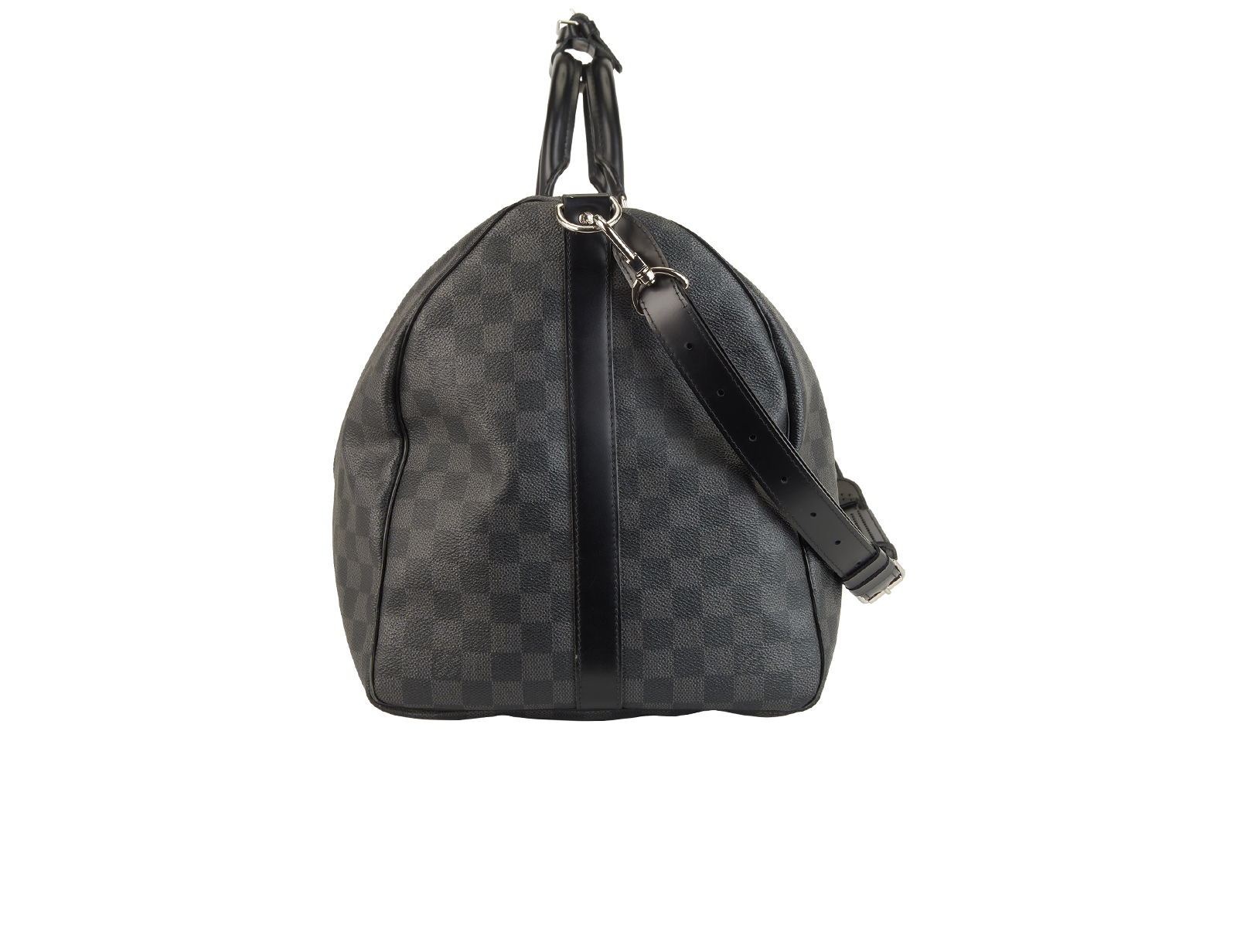 Keepall Bandouliere 55, &pound;1,500, Handbags, Black, Canvas, Bottom view